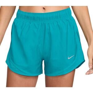 Nike Tempo Dri-FIT Mid-Rise Brief Lined Running Shorts Turquoise Blue Small NEW